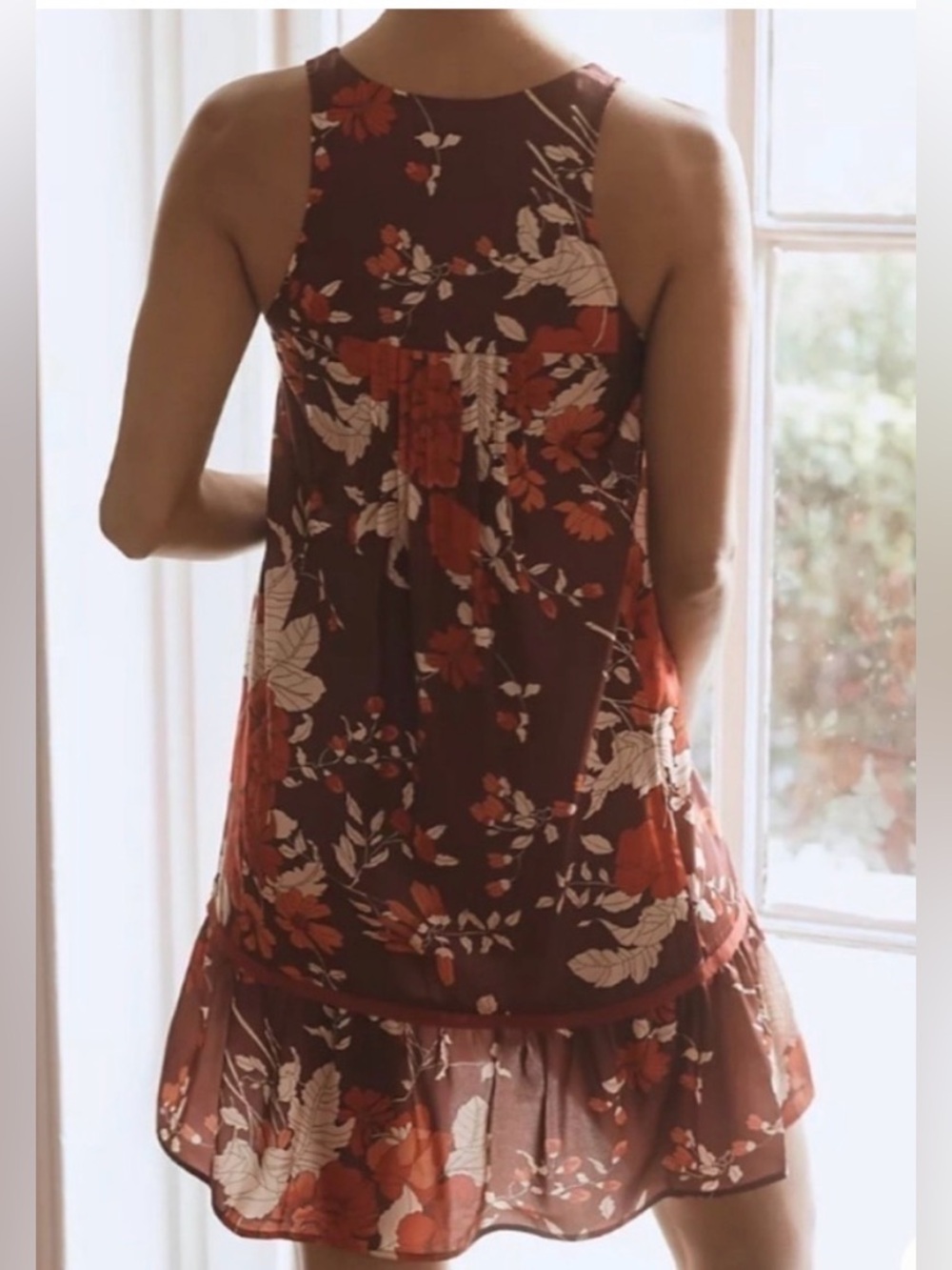 Anthropologie, moonrise ruffled dress by Tiny. Size small